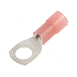 Vârf inelar tubular M5 Ø 5,2mm pentru cablu 0,25÷1,5mm2 crimpat | Electronic-mag.ro | Componente Electronice