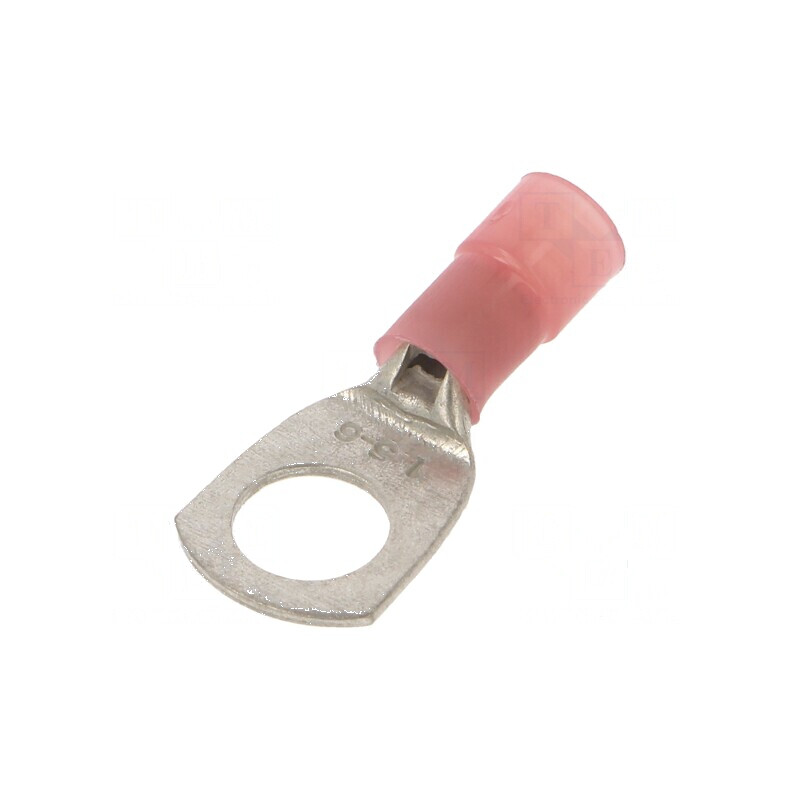 Vârf inelar tubular M6 Ø 6,3mm pentru cablu 0,25-1,5mm² crimpat | Electronic-mag.ro | Componente Electronice