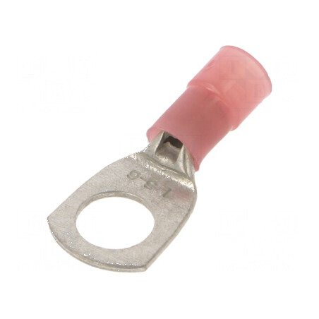 Vârf inelar tubular M6 Ø 6,3mm pentru cablu 0,25-1,5mm² crimpat | Electronic-mag.ro | Componente Electronice
