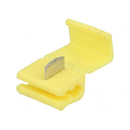 Conector cu eliberare rapidă IDC 4÷6mm² 12AWG÷10AWG cablu galben | Electronic-mag.ro | Componente Electronice