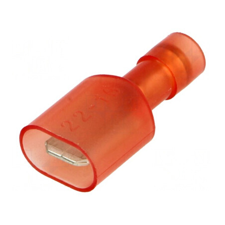 Terminal plat 6,3mm tată 0,25-1,5mm2 pentru cablu crimpat | Electronic-mag.ro | Componente Electronice