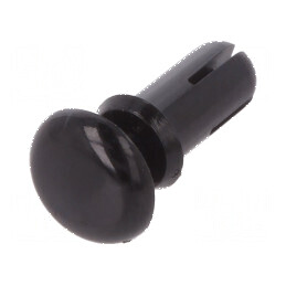 Diblu poliamidă 7mm, diametru orificiu montare 3,6mm, negru | Electronic-mag.ro | Componente Electronice