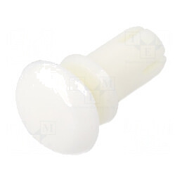 Diblu poliamidă alb, lungime nit: 8,5mm, diametru orificiu montaj: 5,1mm | Electronic-mag.ro | Componente Electronice