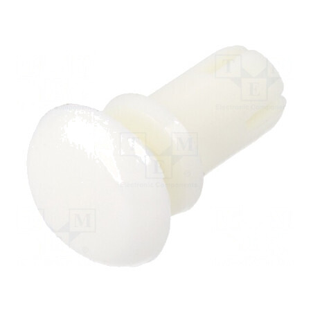 Diblu poliamidă alb, lungime nit: 8,5mm, diametru orificiu montaj: 5,1mm | Electronic-mag.ro | Componente Electronice
