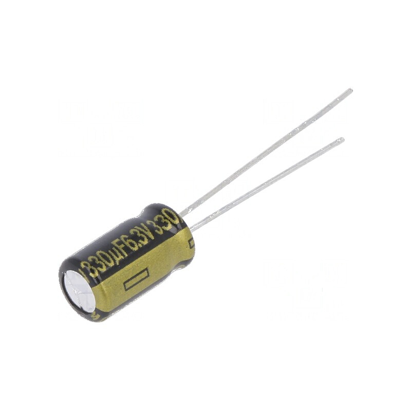 Condensator electrolitic low ESR THT 330uF 6.3VDC ±20% 2000h | Electronic-mag.ro | Componente Electronice