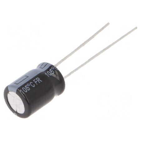 Condensator electrolitic low ESR THT 220uF 25VDC 8x11,5mm | Electronic-mag.ro | Componente Electronice