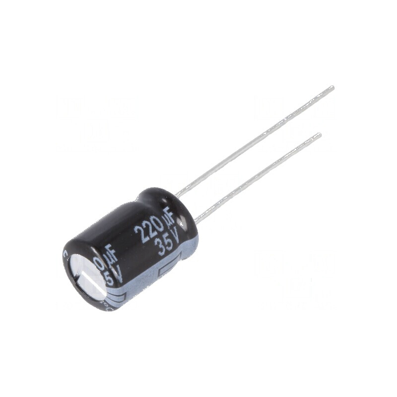 Condensator electrolitic low ESR THT 220uF 35V 8x11,5mm | Electronic-mag.ro | Componente Electronice Condensator electrolitic low ESR THT 220uF 35V 8x11,5mm | Electronic-mag.ro | Componente Electronice