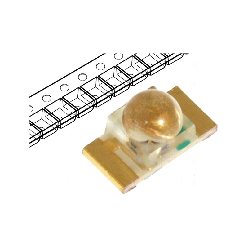 LED SMD 1206 galben 110-300mcd 3,2x1,6x1,8mm 20mA 125mW | Electronic-mag.ro | Componente Electronice