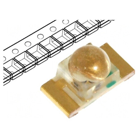 LED SMD 1206 galben 110-300mcd 3,2x1,6x1,8mm 20mA 125mW | Electronic-mag.ro | Componente Electronice