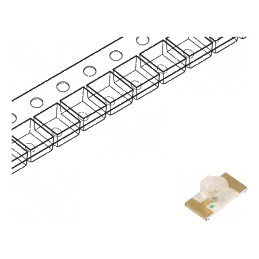 LED SMD 3216 galben 200-350mcd 3,2x1,6x1,1mm 70° 20mA 75mW | Electronic-mag.ro | Componente Electronice