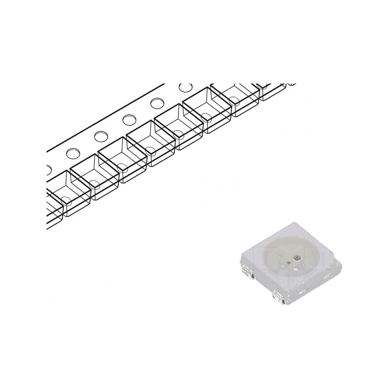 LED SMD 5050 Programabil RGB 5x5x1,6mm 3,7÷5,5V | Electronic-mag.ro | Componente Electronice LED SMD 5050 Programabil RGB 5x5x1,6mm 3,7÷5,5V | Electronic-mag.ro | Componente Electronice