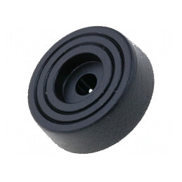 Picioruş montare rapidă negru polietilenă 8mm | Electronic-mag.ro | Componente Electronice