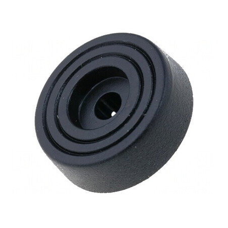 Picioruş montare rapidă negru polietilenă 8mm | Electronic-mag.ro | Componente Electronice