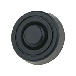 Picioruş montare rapidă negru polietilenă 8mm | Electronic-mag.ro | Componente Electronice