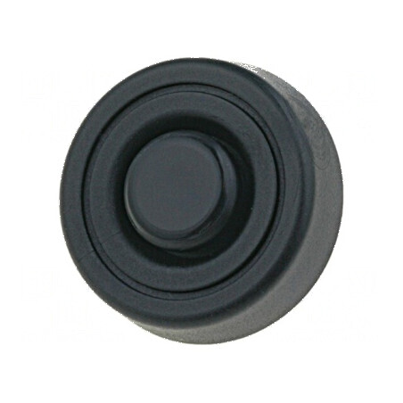 Picioruş montare rapidă negru polietilenă 8mm | Electronic-mag.ro | Componente Electronice