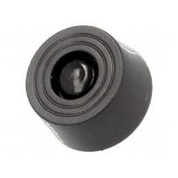 Picioruş montare rapidă negru polietilenă 8mm | Electronic-mag.ro | Componente Electronice