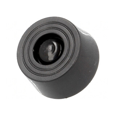Picioruş montare rapidă negru polietilenă 8mm | Electronic-mag.ro | Componente Electronice