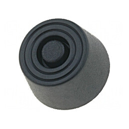 Picioruş montare rapidă negru polietilenă 8mm | Electronic-mag.ro | Componente Electronice