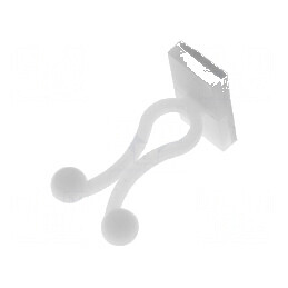 Clipsuri pentru cablu Ø buclă 5,8mm poliamidă naturală UL94V-2 | Electronic-mag.ro | Componente Electronice
