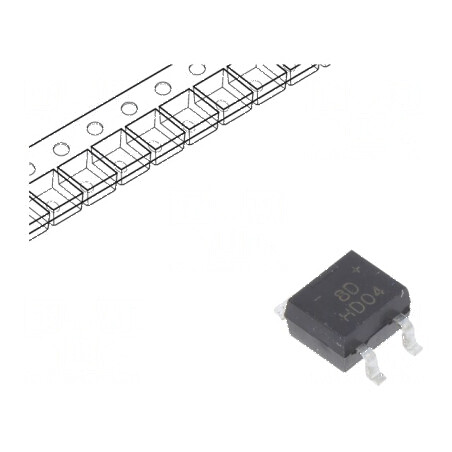 Punte redresoare monofazată 400V 0,8A MiniDIP SMT | Electronic-mag.ro | Componente Electronice