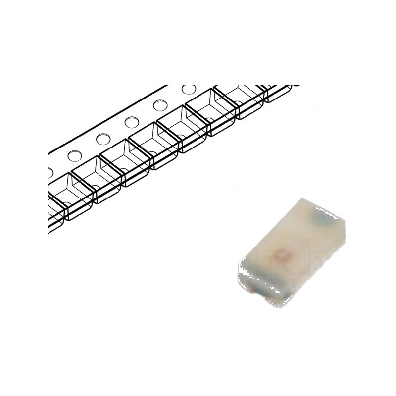 LED SMD 0603 verde 4,5-15mcd 1,6x0,7x0,4mm 130° 20mA 52mW | Electronic-mag.ro | Componente Electronice