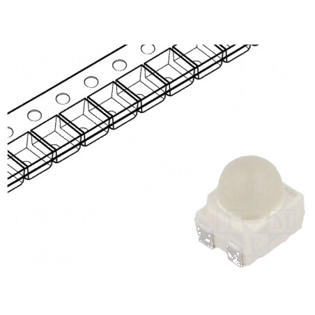 LED SMD 3528 PLCC4 roşie 1,3÷2lm 30° 50mA | Electronic-mag.ro | Componente Electronice