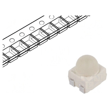 LED SMD 3528 PLCC4 Roșie 3,2-6,4lm 30° 50mA 3,4x3x3,8mm | Electronic-mag.ro | Componente Electronice