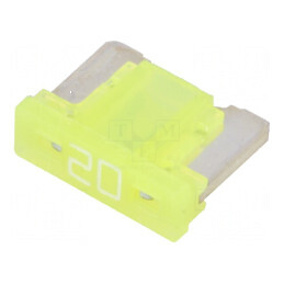 Siguranţă auto MINIVAL LOW PROFILE 20A 32VDC | Electronic-mag.ro | Componente Electronice