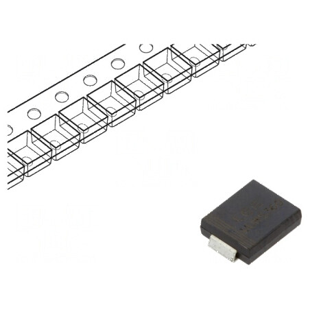 Diodă redresoare SMD 600V 3A 50ns SMC Ufmax 1,25V Ifsm 125A | Electronic-mag.ro | Componente Electronice