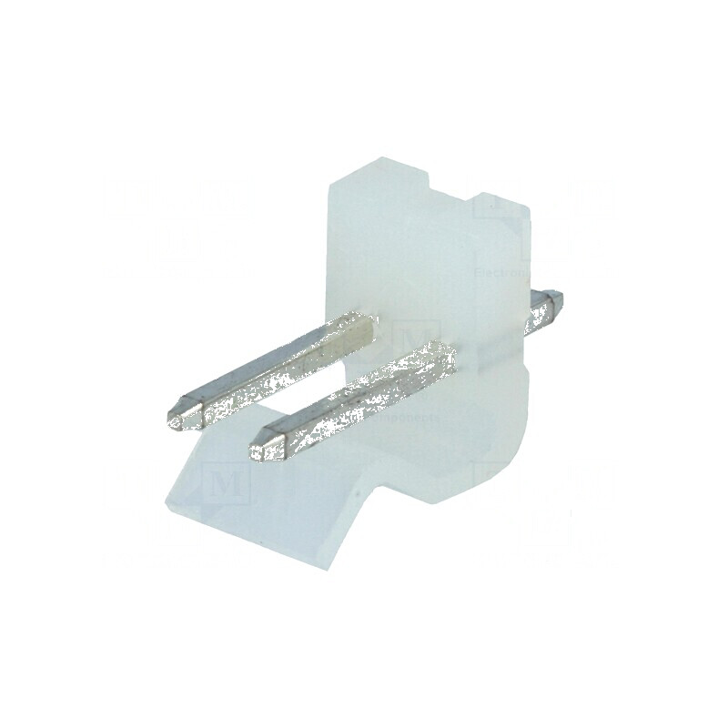 Conector cablu-placă soclu tată KK 396 SPOX 3,96mm PIN 2 THT | Electronic-mag.ro | Componente Electronice