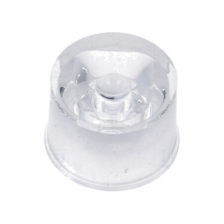 Lentilă LED rotundă incoloră 45° cu suport | Electronic-mag.ro | Componente Electronice