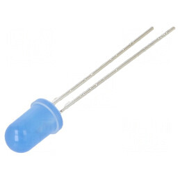 LED 5mm Albastru 150mcd 50° Convex | Electronic-mag.ro | Componente Electronice