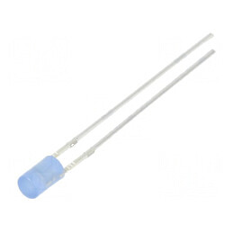 LED 3mm albastru 220-330mcd 140° plat | Electronic-mag.ro | Componente Electronice