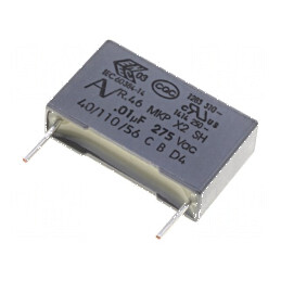 Condensator polipropilenă X2 R46 10nF 18x5x11mm THT ±10% | Electronic-mag.ro | Componente Electronice