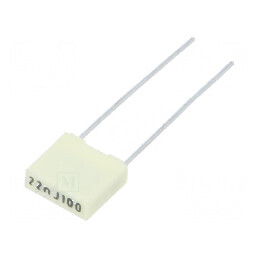 Condensator poliester 22nF 63VAC 100VDC 5mm ±5% -55÷105°C | Electronic-mag.ro | Componente Electronice