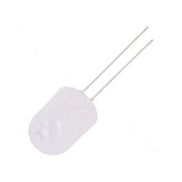 LED 10mm alb cald 500-750mcd 30° plat 108mW | Electronic-mag.ro | Componente Electronice