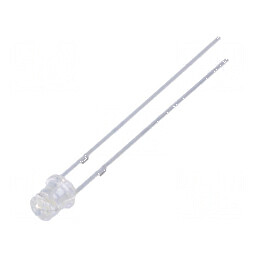 LED 3mm portocalie 220-330mcd 140° plat | Electronic-mag.ro | Componente Electronice