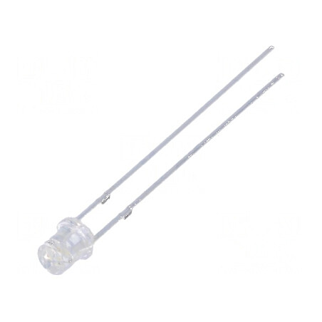 LED 3mm portocalie 220-330mcd 140° plat | Electronic-mag.ro | Componente Electronice