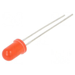 LED 5mm roșie 220mcd 50° convexă, nr. term: 2 | Electronic-mag.ro | Componente Electronice