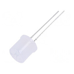 LED 10mm roșie 500-750mcd 180° plat, Nr. term: 2 | Electronic-mag.ro | Componente Electronice