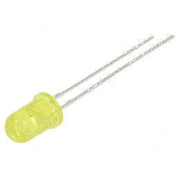 LED 5mm galben 3000mcd 30° convex | Electronic-mag.ro | Componente Electronice