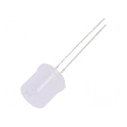LED 10mm galben 500-750mcd 180° plat | Electronic-mag.ro | Componente Electronice