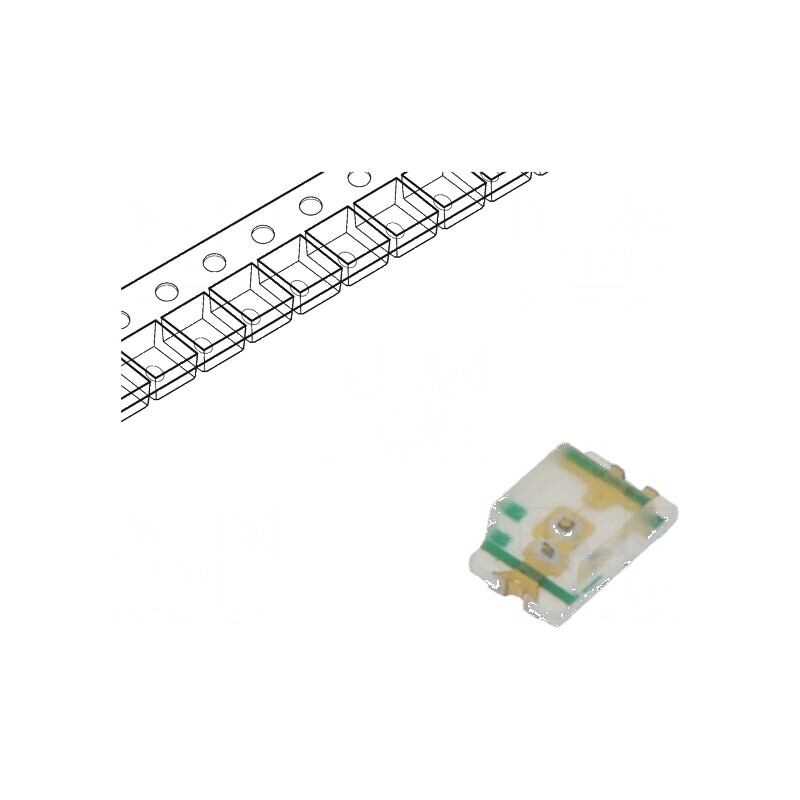 LED SMD 0805 verde 2,2V 20mA 54mW 2x1,25x0,8mm | Electronic-mag.ro | Componente Electronice