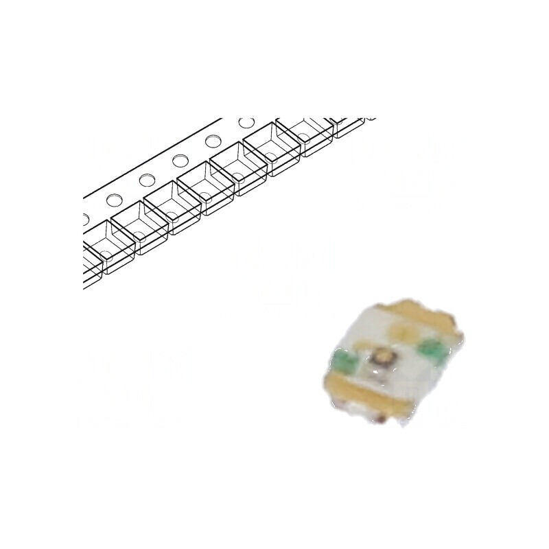 LED SMD 0402 galben 4-7,6mcd 1x0,6x0,2mm 1,9V 1mA 52mW | Electronic-mag.ro | Componente Electronice