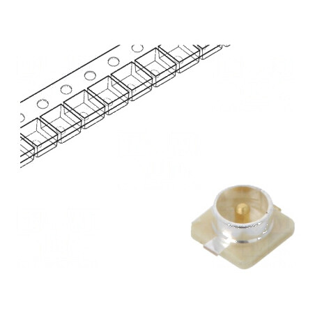 Conector U.FL (IPX/AMC) 50Ω SMT tată tăiat din rolă | Electronic-mag.ro | Componente Electronice