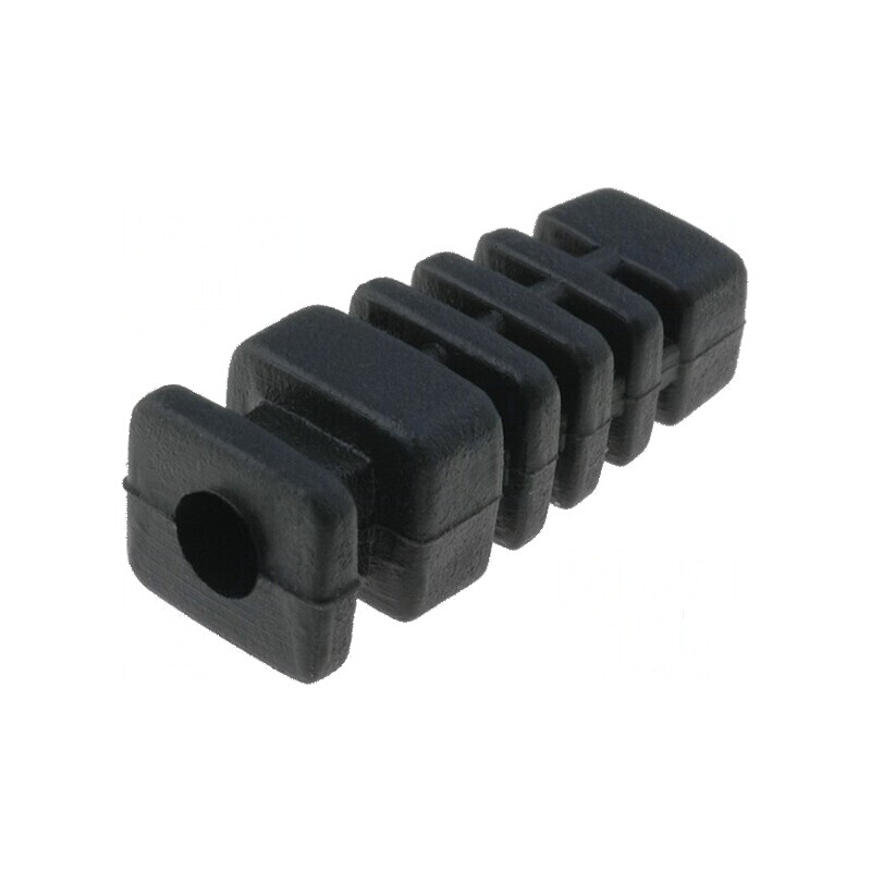 Manșon de cauciuc negru L: 22,6mm pentru cablu Ø4mm, grosime panou max. 2,85mm | Electronic-mag.ro | Componente Electronice Manșon de cauciuc negru L: 22,6mm pentru cablu Ø4mm, grosime panou max. 2,85mm | Electronic-mag.ro | Componente Electronice