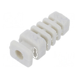 Manşon gumă 22,6mm gri deschis pentru panou max. 2,85mm | Electronic-mag.ro | Componente Electronice