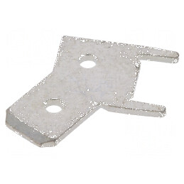 Terminal plat 6,3mm 0,8mm tată THT unghi 45° | Electronic-mag.ro | Componente Electronice