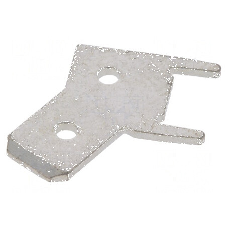 Terminal plat 6,3mm 0,8mm tată THT unghi 45° | Electronic-mag.ro | Componente Electronice