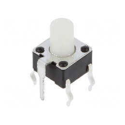Microîntrerupător TACT SPST-NO 0,05A/24VDC THT fără pozitie 2 | Electronic-mag.ro | Componente Electronice